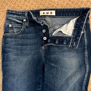 Skinny “darlin sweetheart” jeans from Amo. Size 26 with long legs. Luxury jeans